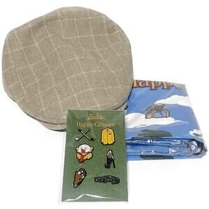 Boston Scally Happy Gilmore Cap With Hat Bag & Pin Set Size Med/Large NEW w/TAG